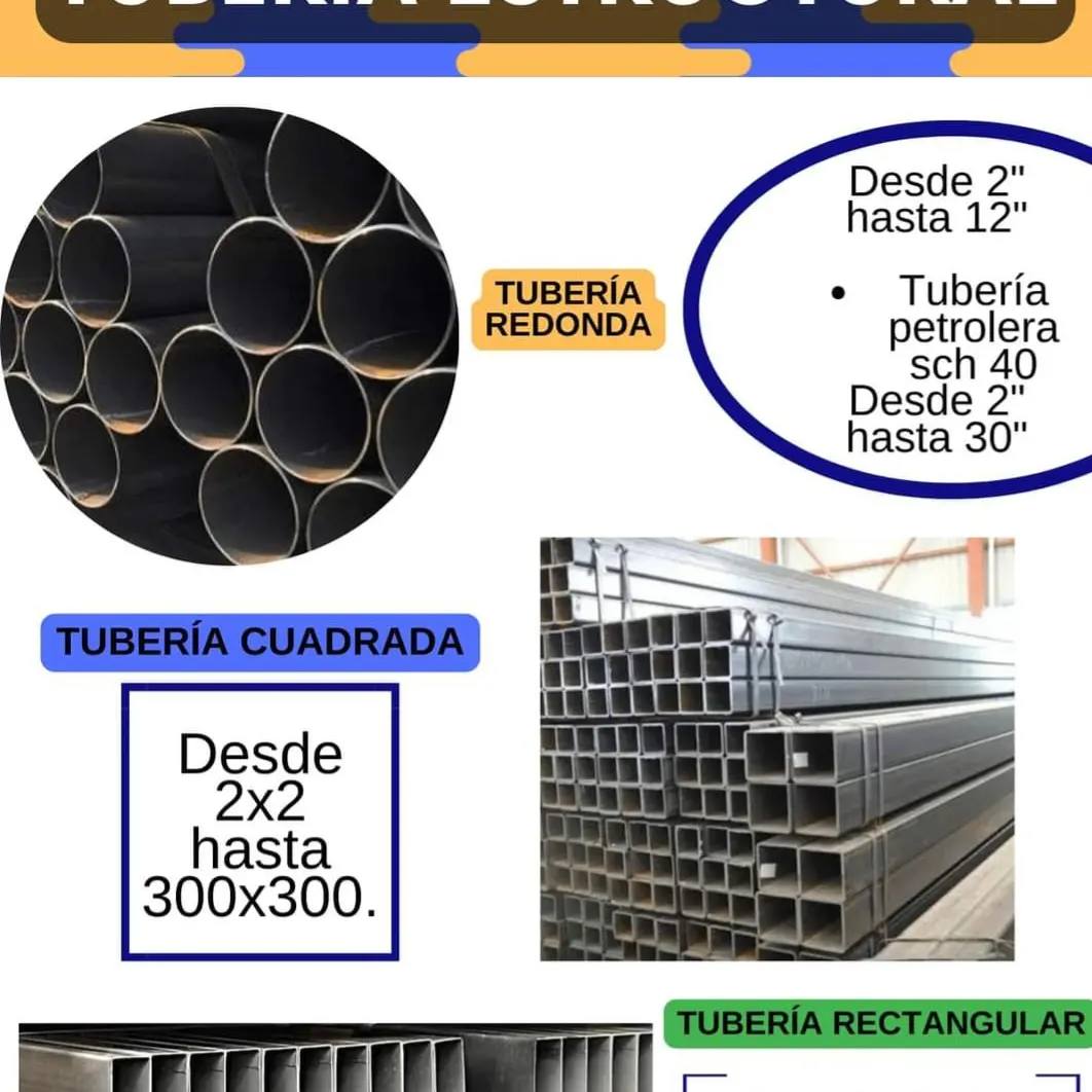 Tubería cuadrada o redonda 